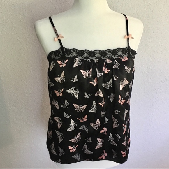 2-Piece Shortie Pajama Set, Pink/Black, Apt. 9 size M - Picture 3 of 9